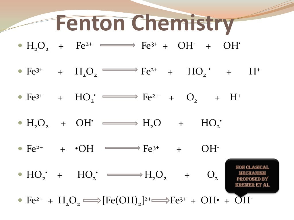 introduction and advancement Electro fenton processes for waste water…