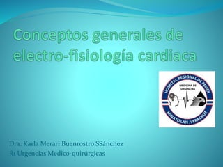 Dra. Karla Merari Buenrostro SSánchez
R1 Urgencias Medico-quirúrgicas
 