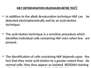 ELECTRO, hbF Q, SOLUBILITY,SICKLING TEST,.pptx