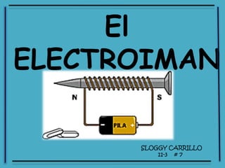 El
ELECTROIMAN

      SLOGGY CARRILLO
          11-3 # 7
 