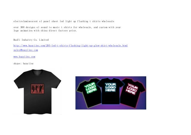custom light up shirts