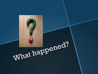 What happened? 