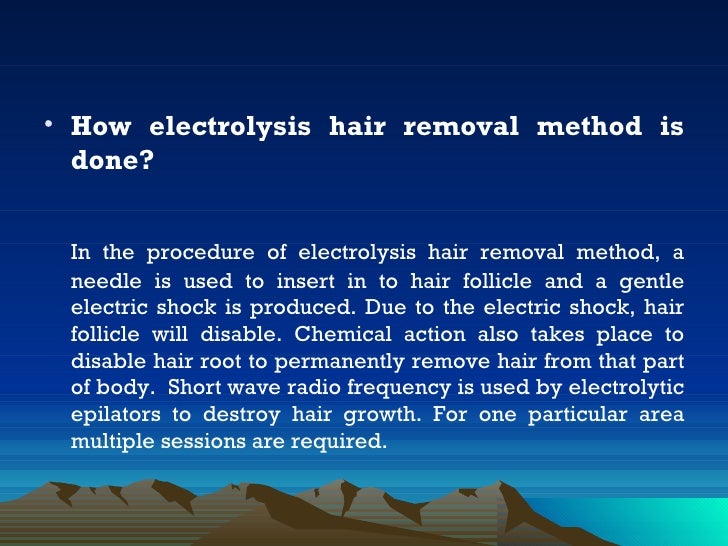 Home electrolysis hair removal machines