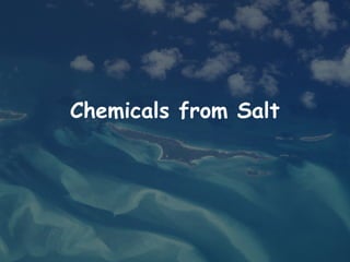 Chemicals from Salt
 