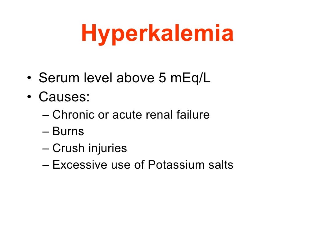 Electrolyte Disturbances