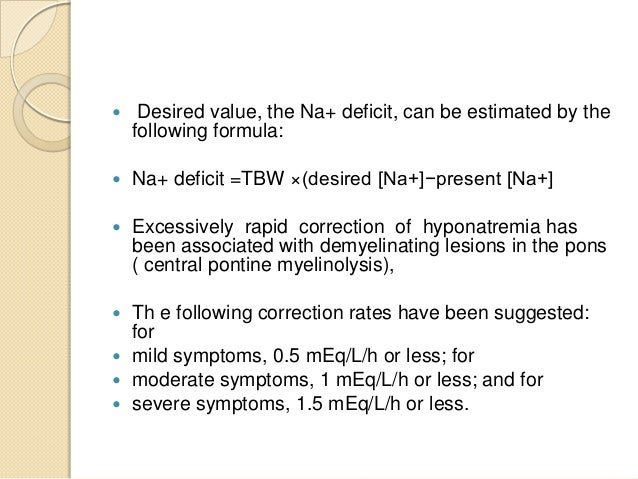 Electrolyte Imbalance