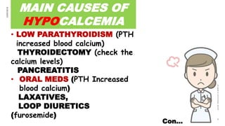 Calcium imbalances- hypocalcemia and hypercalcemia | PPTX