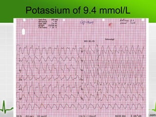 Potassium of 9.4 mmol/L
 