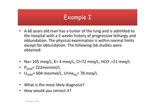 Obtunded Example Electrolytes disorders | PDF