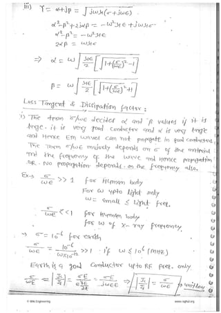 Electromagnectic theory made easy hand written notes Gate ECE | PDF