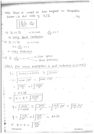 Electromagnectic theory made easy hand written notes Gate ECE | PDF