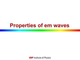 Properties of em waves
 