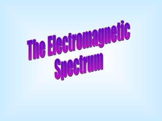The Electromagnetic  Spectrum 