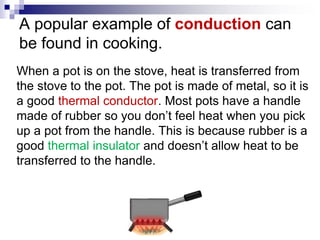 Conduction Cooking Examples Electromagnetic - Waves . | PPTX