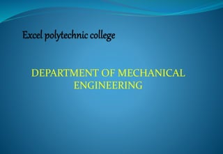 DEPARTMENT OF MECHANICAL
ENGINEERING
 