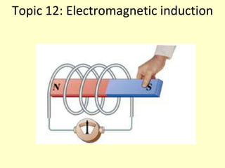 Topic 12: Electromagnetic induction
 