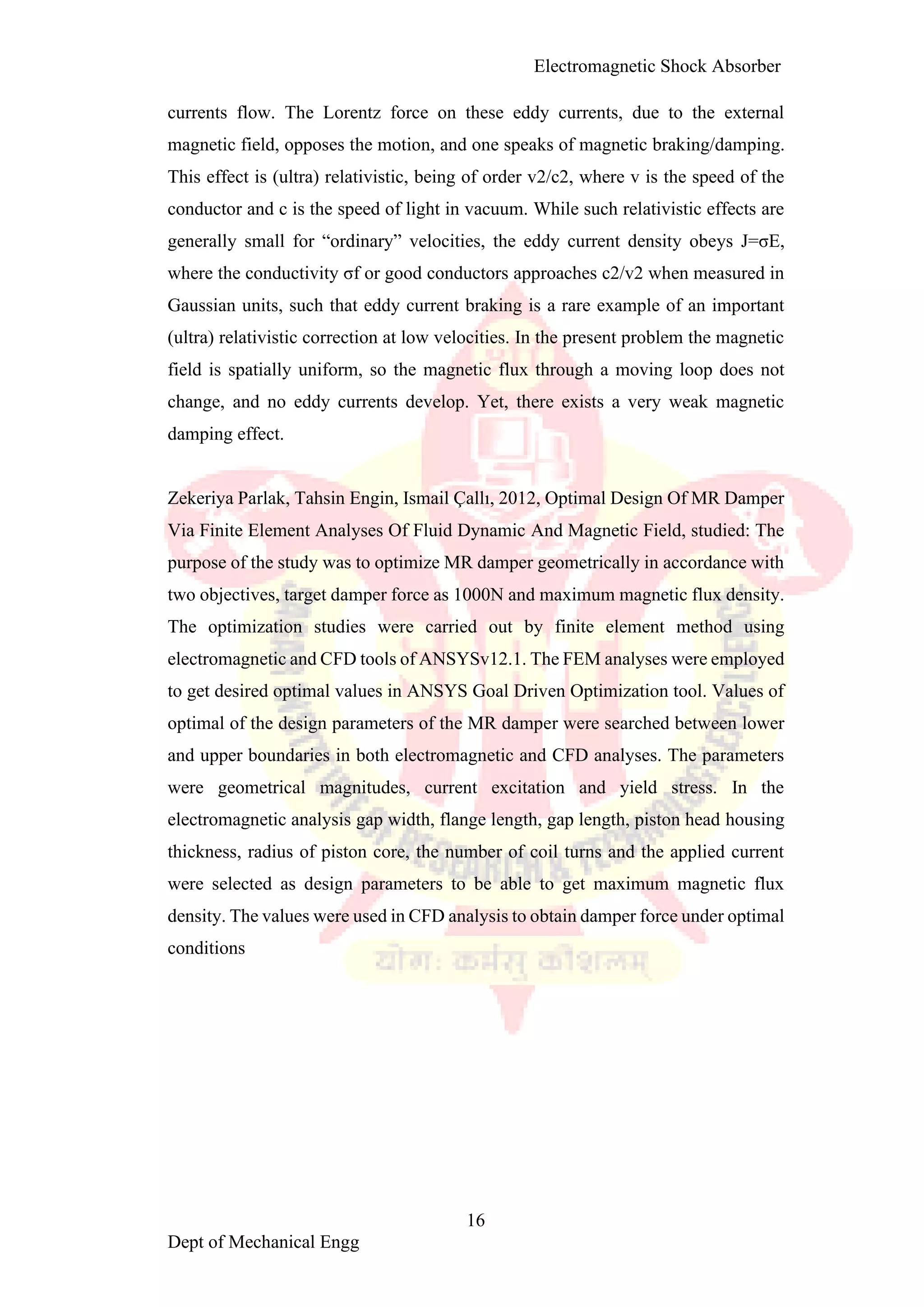Electromagnetic shoct absorber1 converted