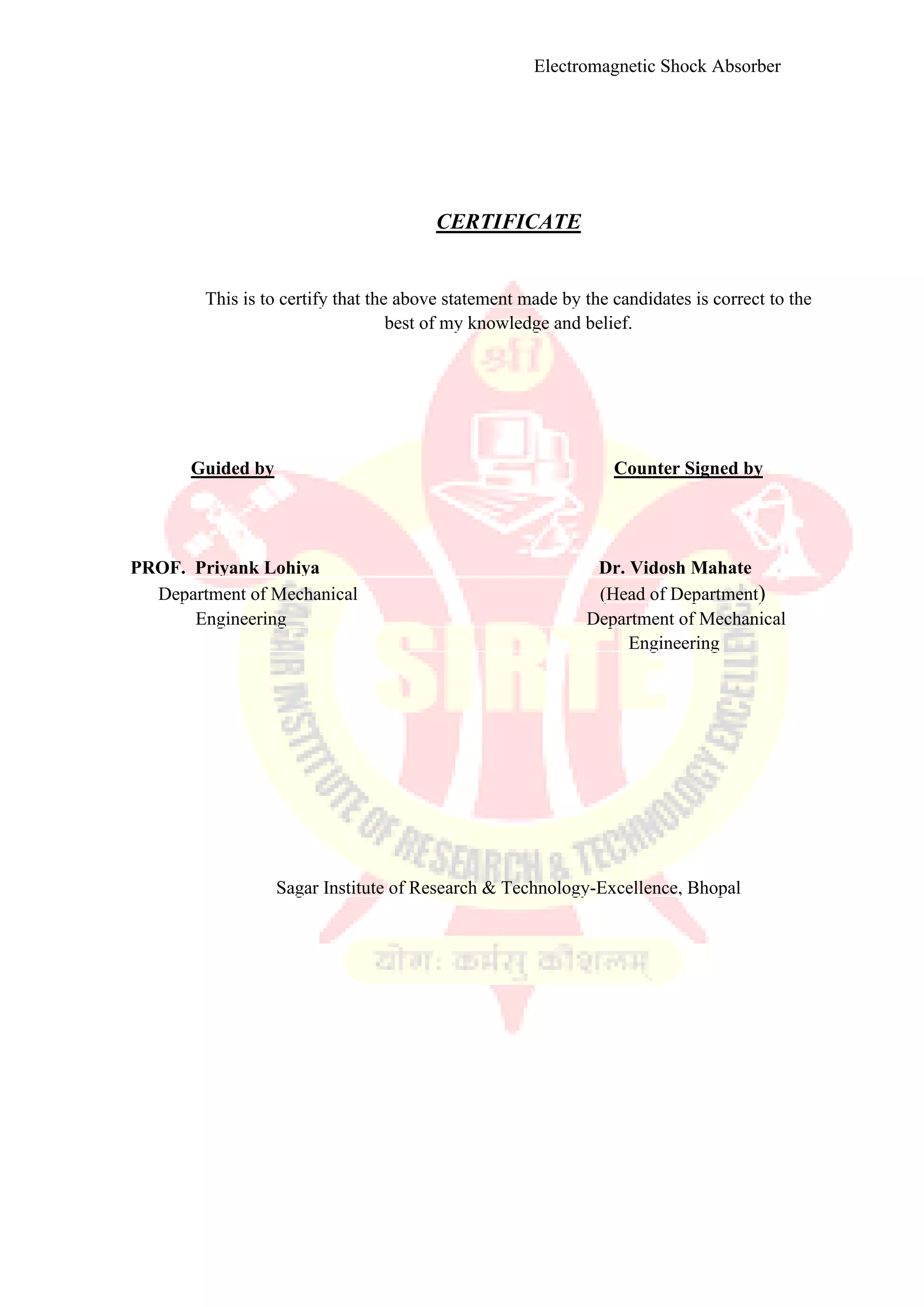 Electromagnetic shoct absorber1 converted