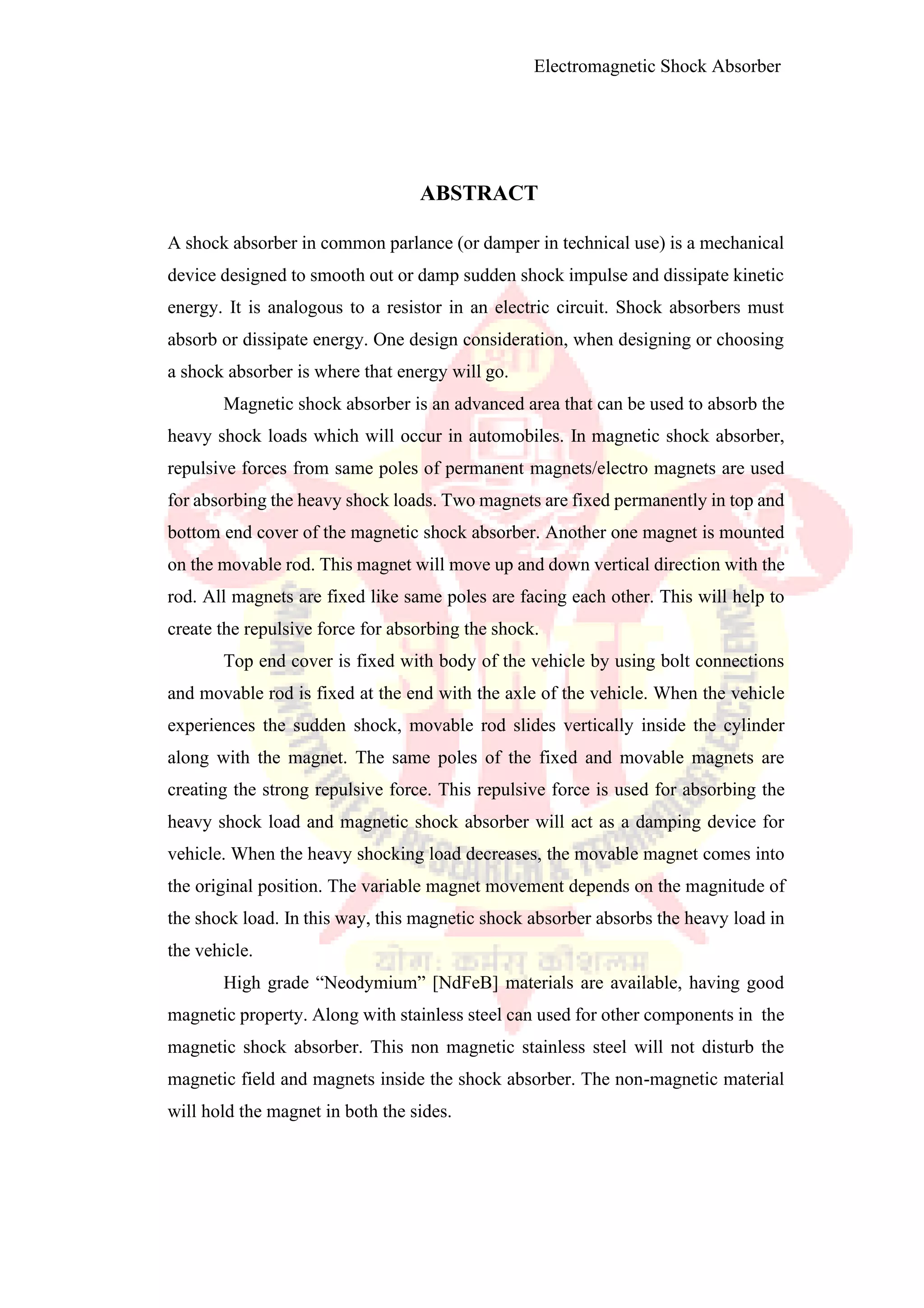 Electromagnetic shoct absorber1 converted
