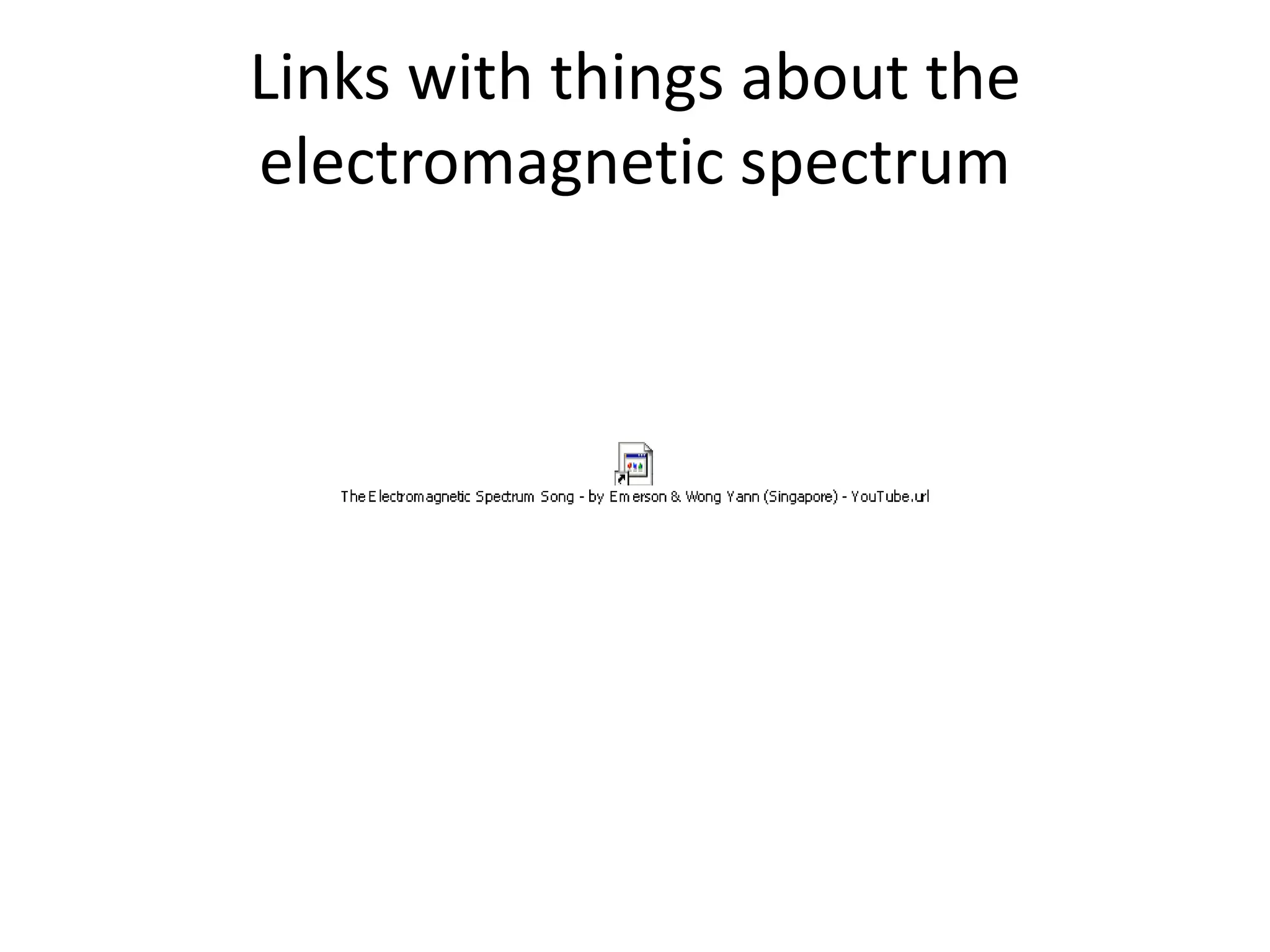 Electromagnetic spectrum | PPTX