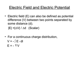 Electric field and Electroplating | PPT