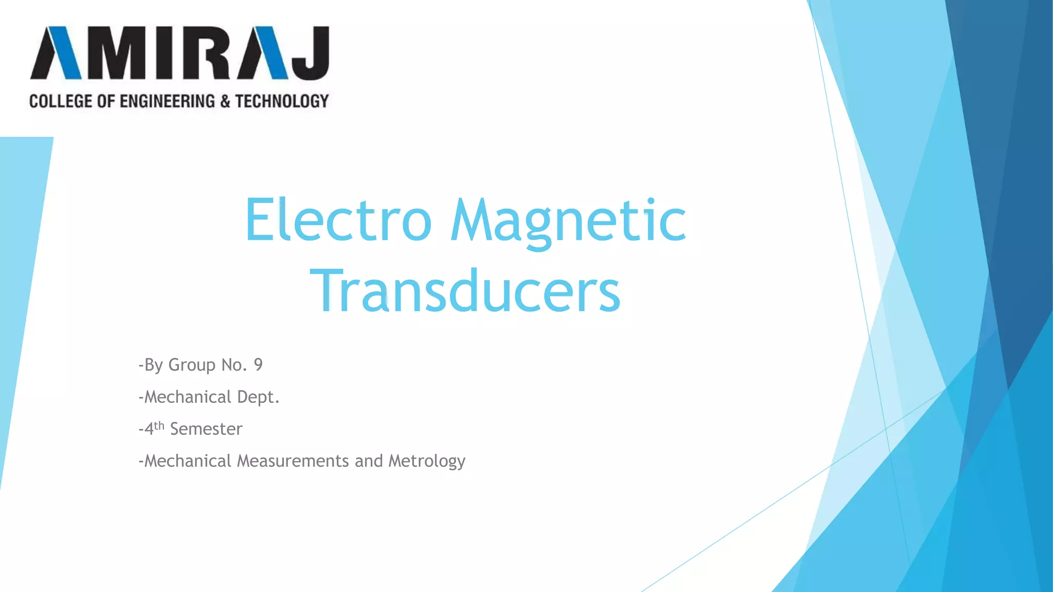 Transducers (EMT) PPT