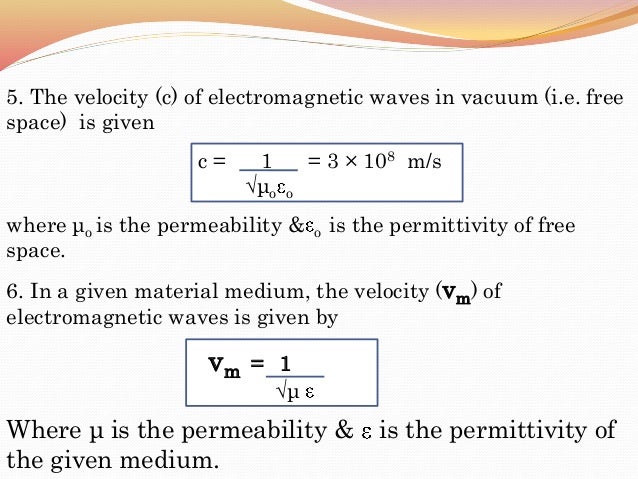 Electromagnetic Spectrum Speed Of Waves