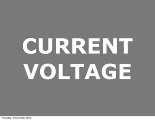 CURRENT
VOLTAGE
Thursday, 4 November 2010
 