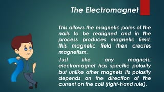 a short lecture on Electromagnetism, comparison of permanent and ...
