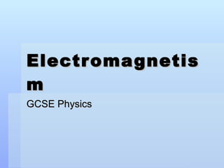 Electromagnetis
Electromagnetis
m
m
GCSE Physics
GCSE Physics
 