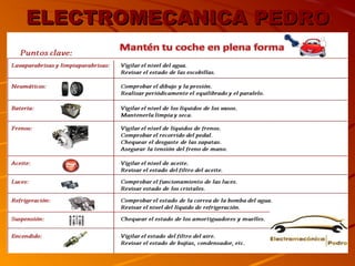 ELECTROMECANICAELECTROMECANICA PEDROPEDRO
 