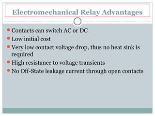 Electromechanical Relays | PPT