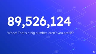 89,526,124
Whoa! That’s a big number, aren’t you proud?
36
 