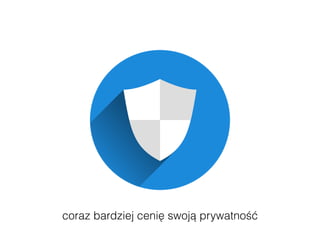 coraz bardziej cenię swoją prywatność
 
