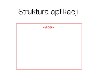 Struktura aplikacji
<App>
 