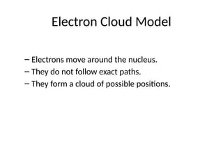 Understanding the Electron Cloud Model in Atomic Structure for Grade 7 ...