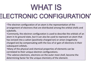 Electron config | PPTX