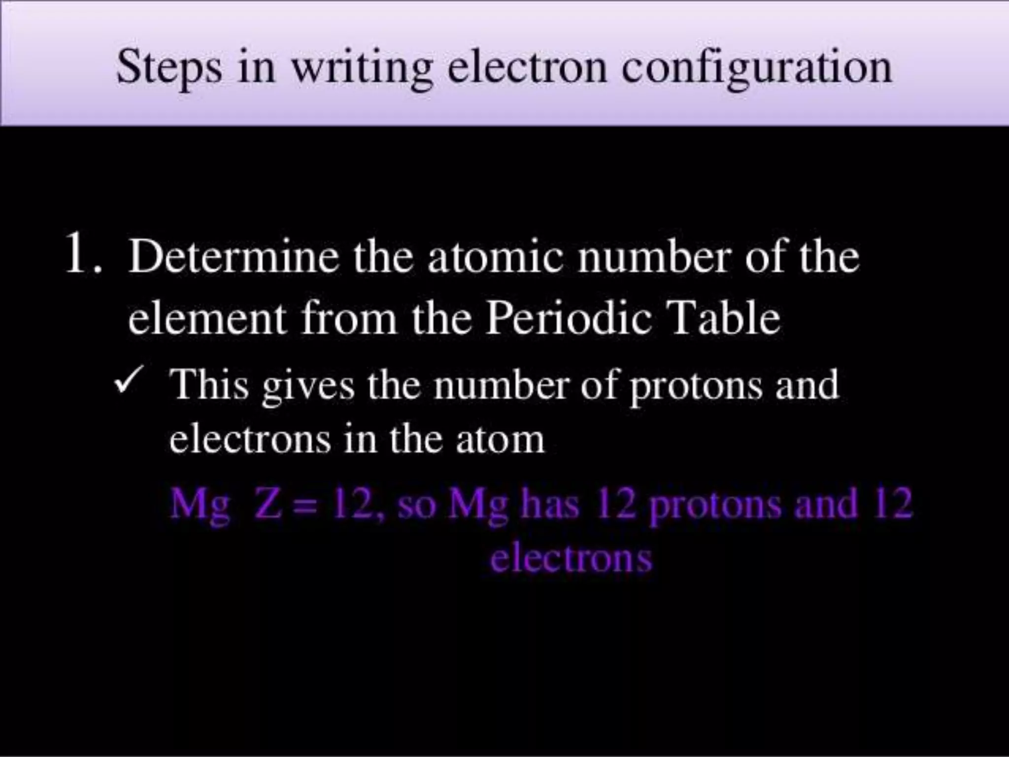 Electron configuration