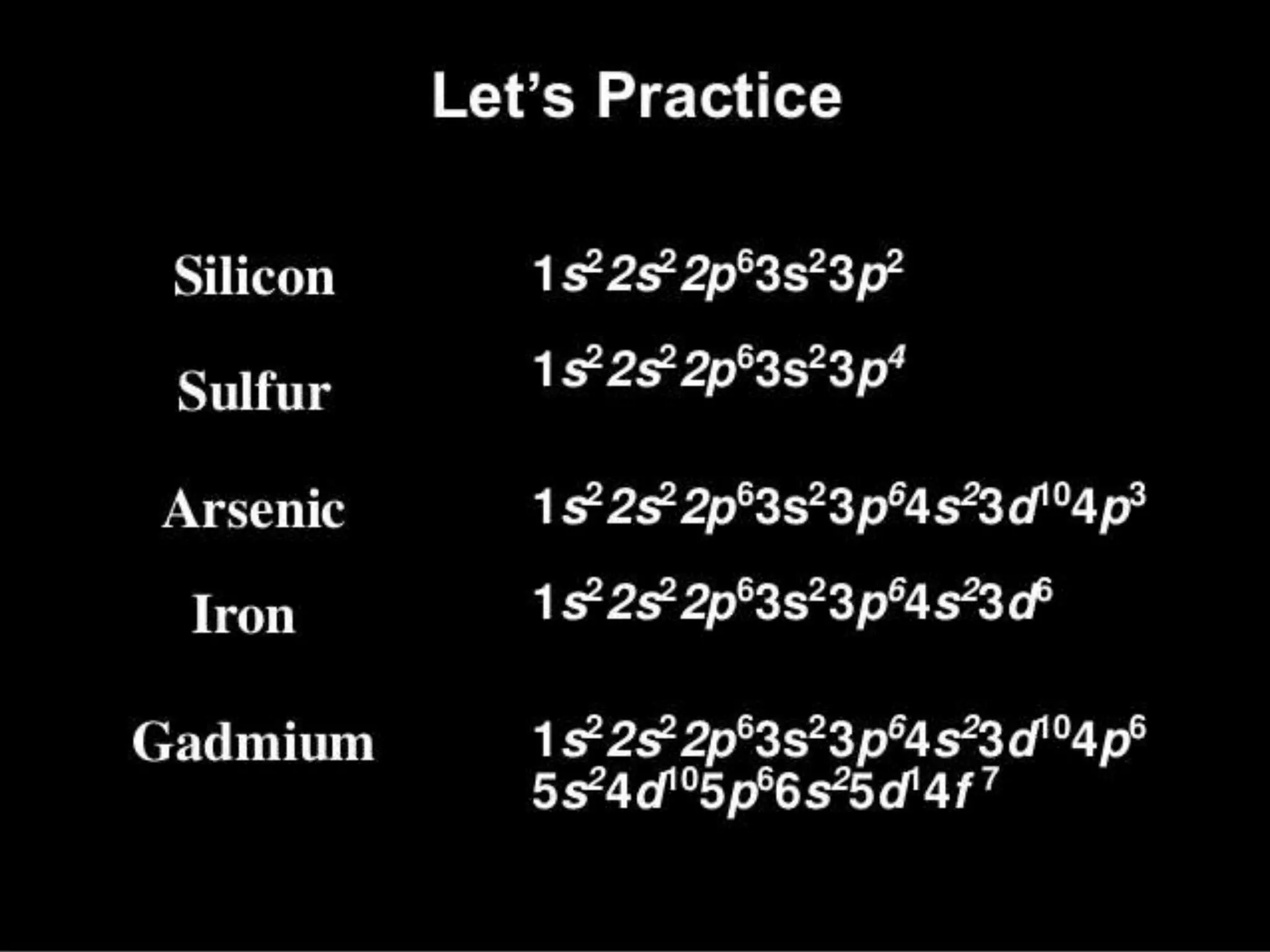 Electron configuration