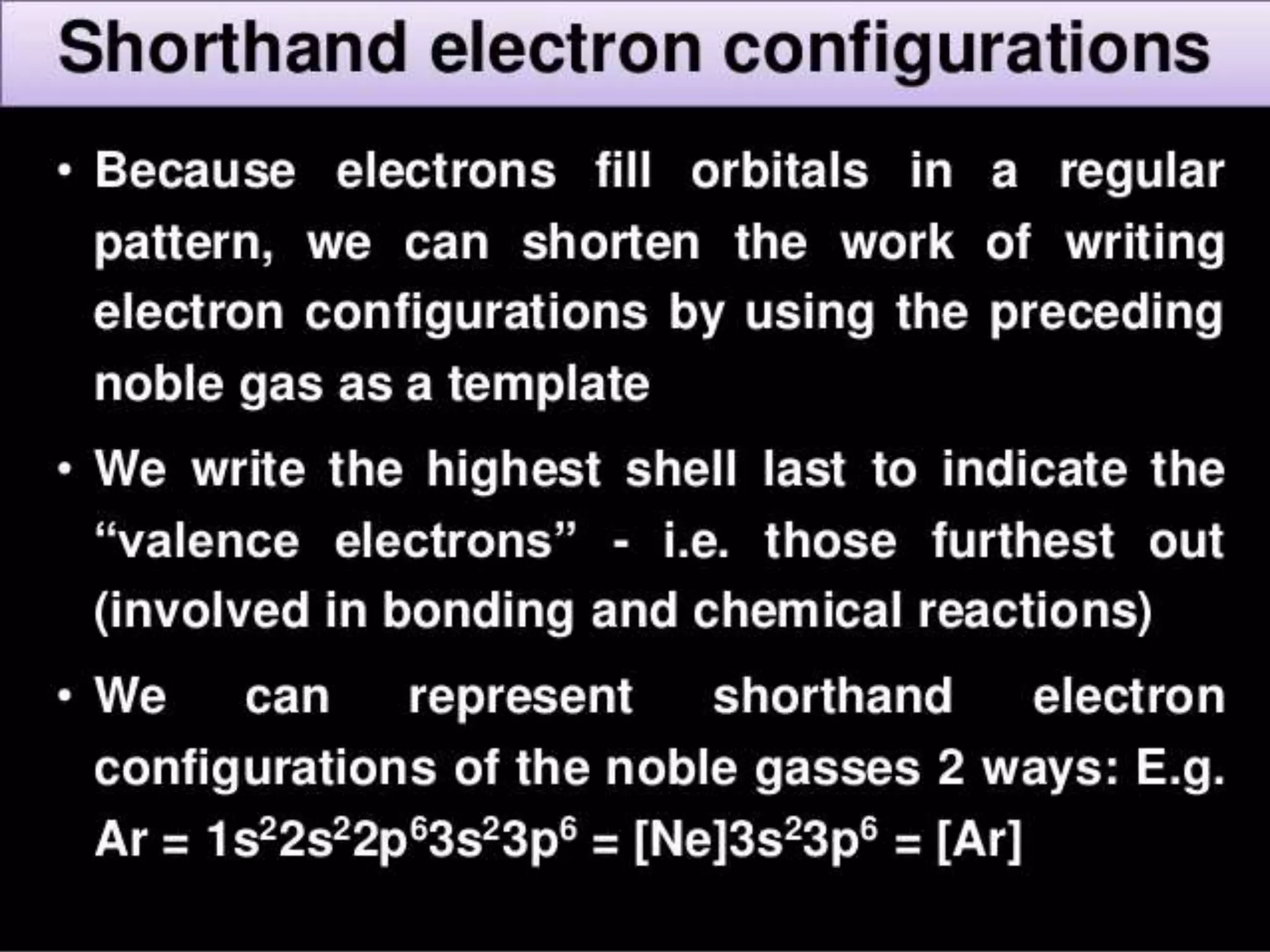 Electron configuration