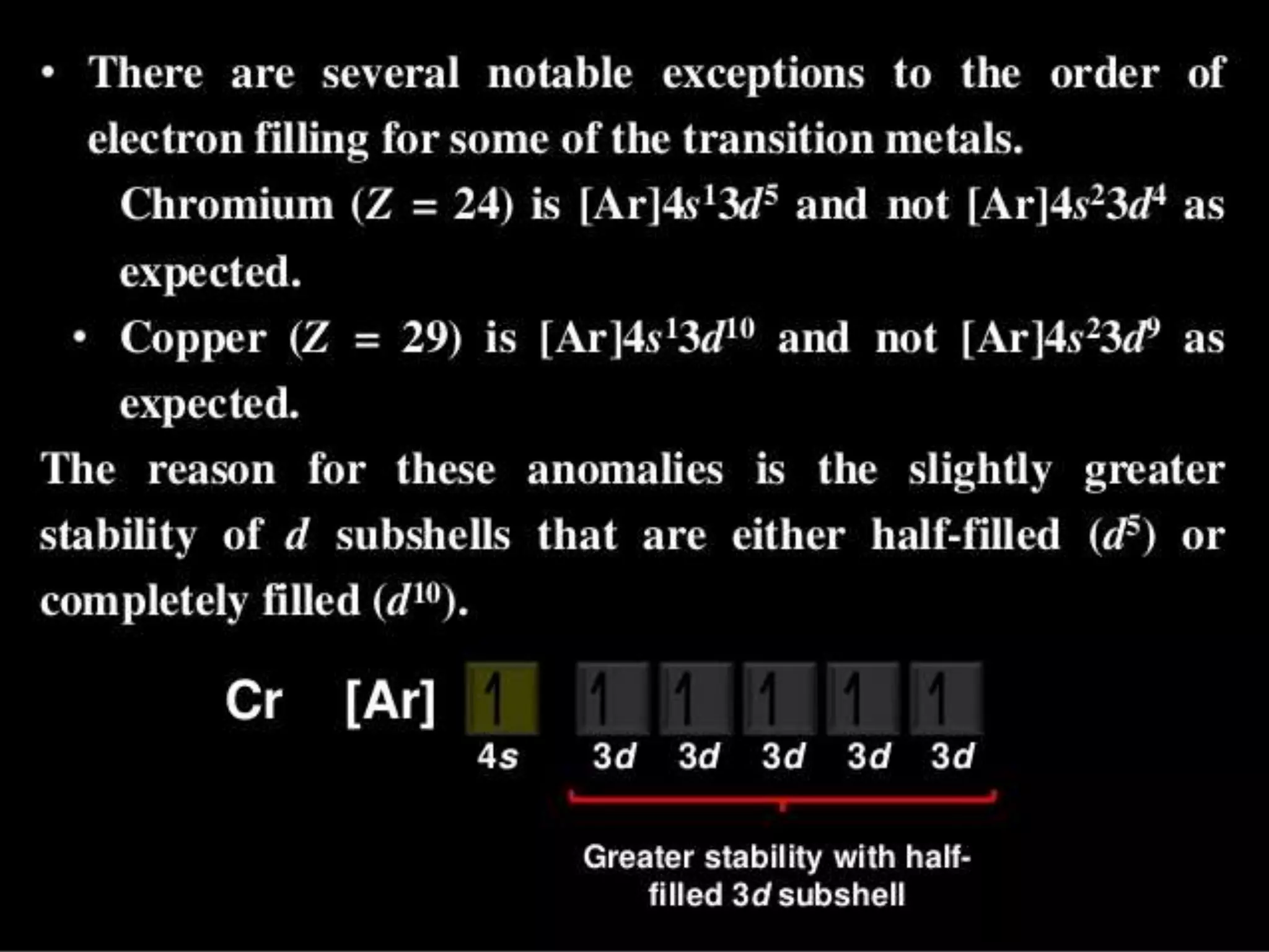 Electron configuration