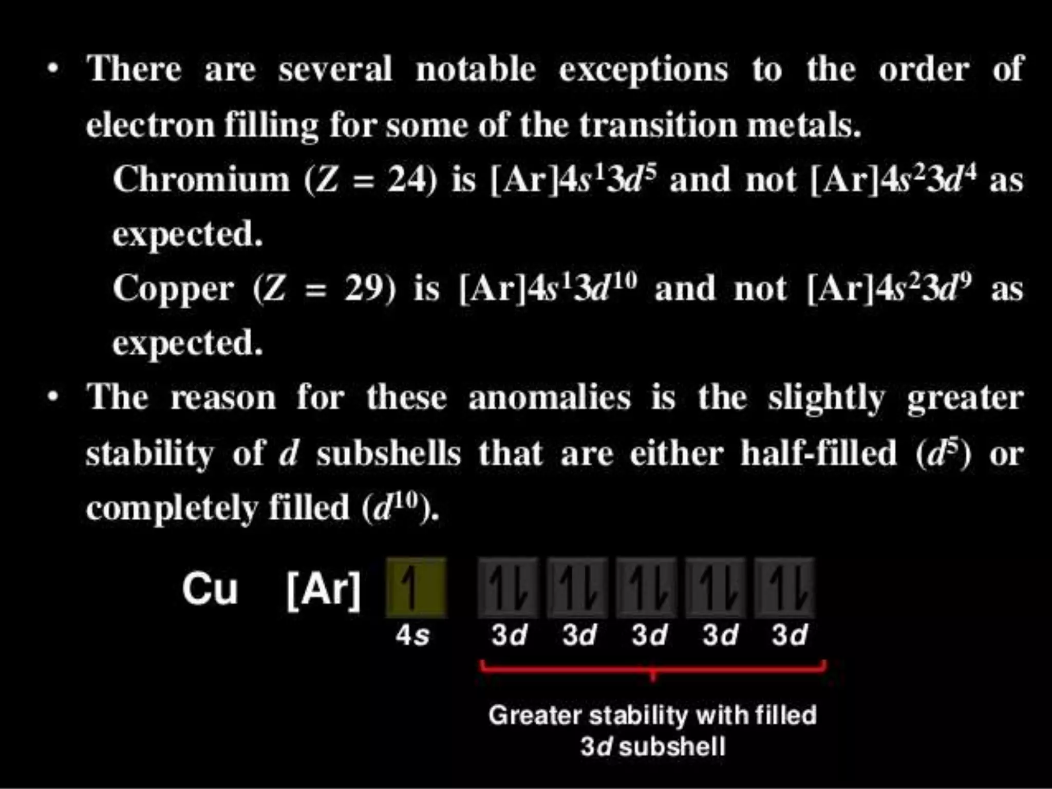 Electron configuration