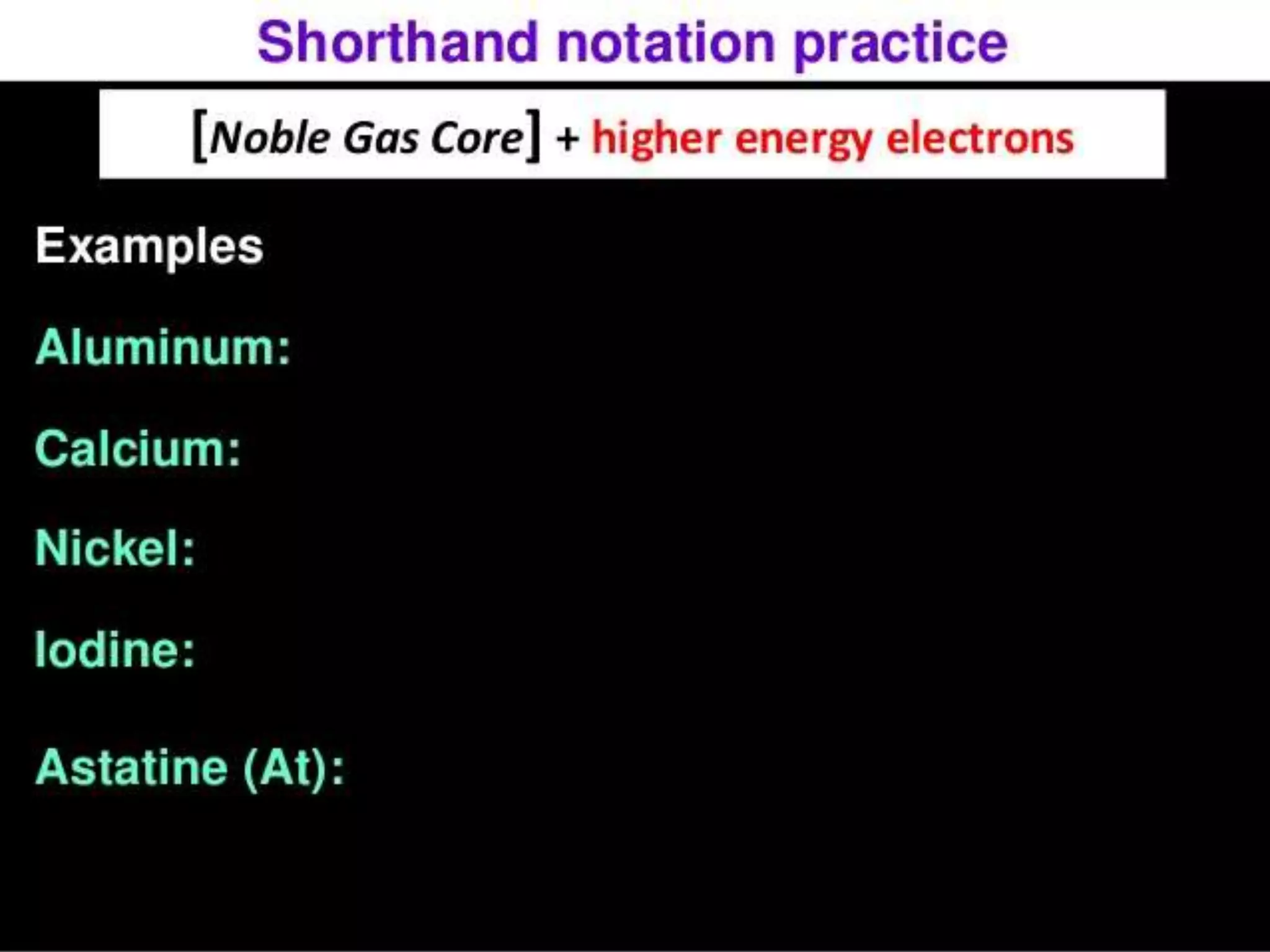 Electron configuration