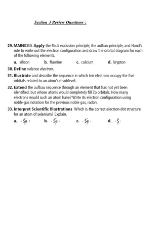 Section 3 Review Questions :
.
 