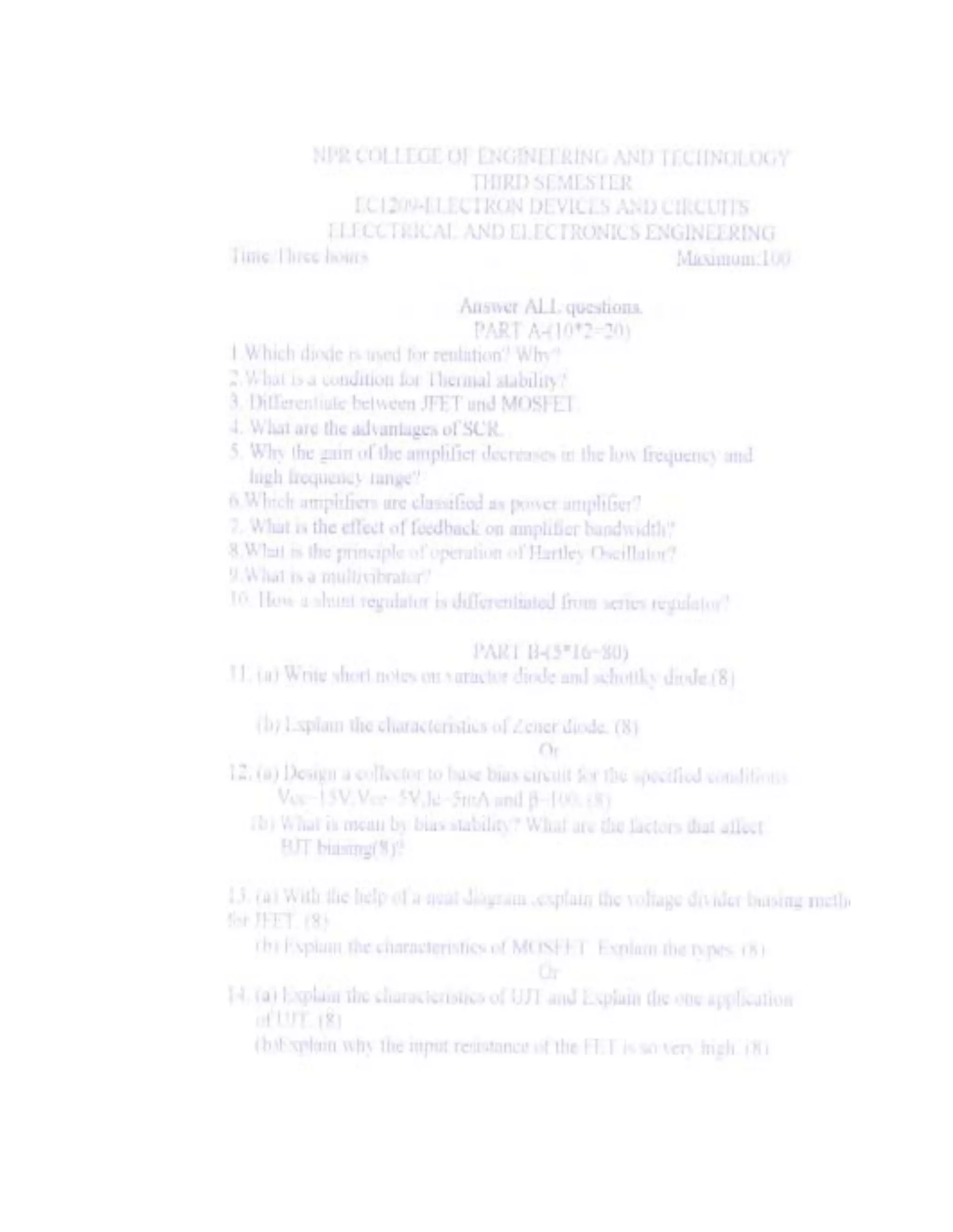Electron Device Control