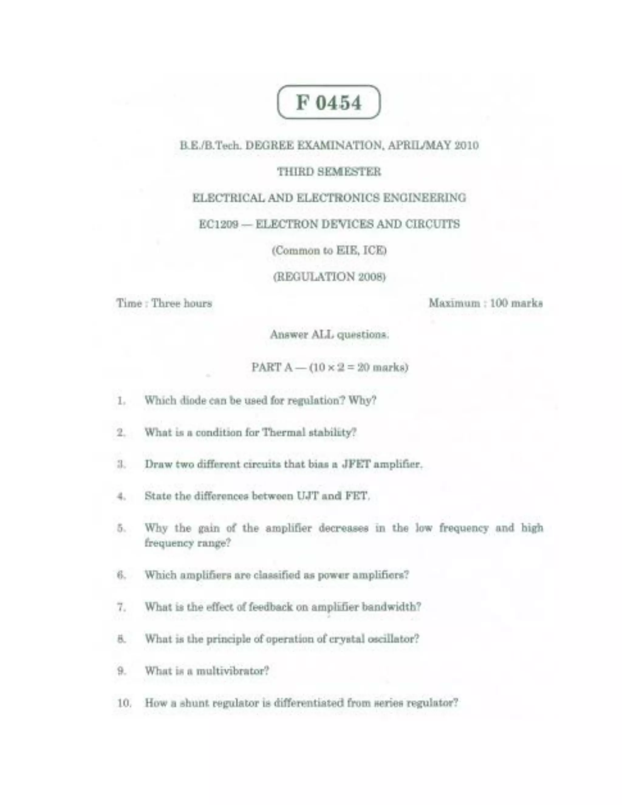 Electron Device Control