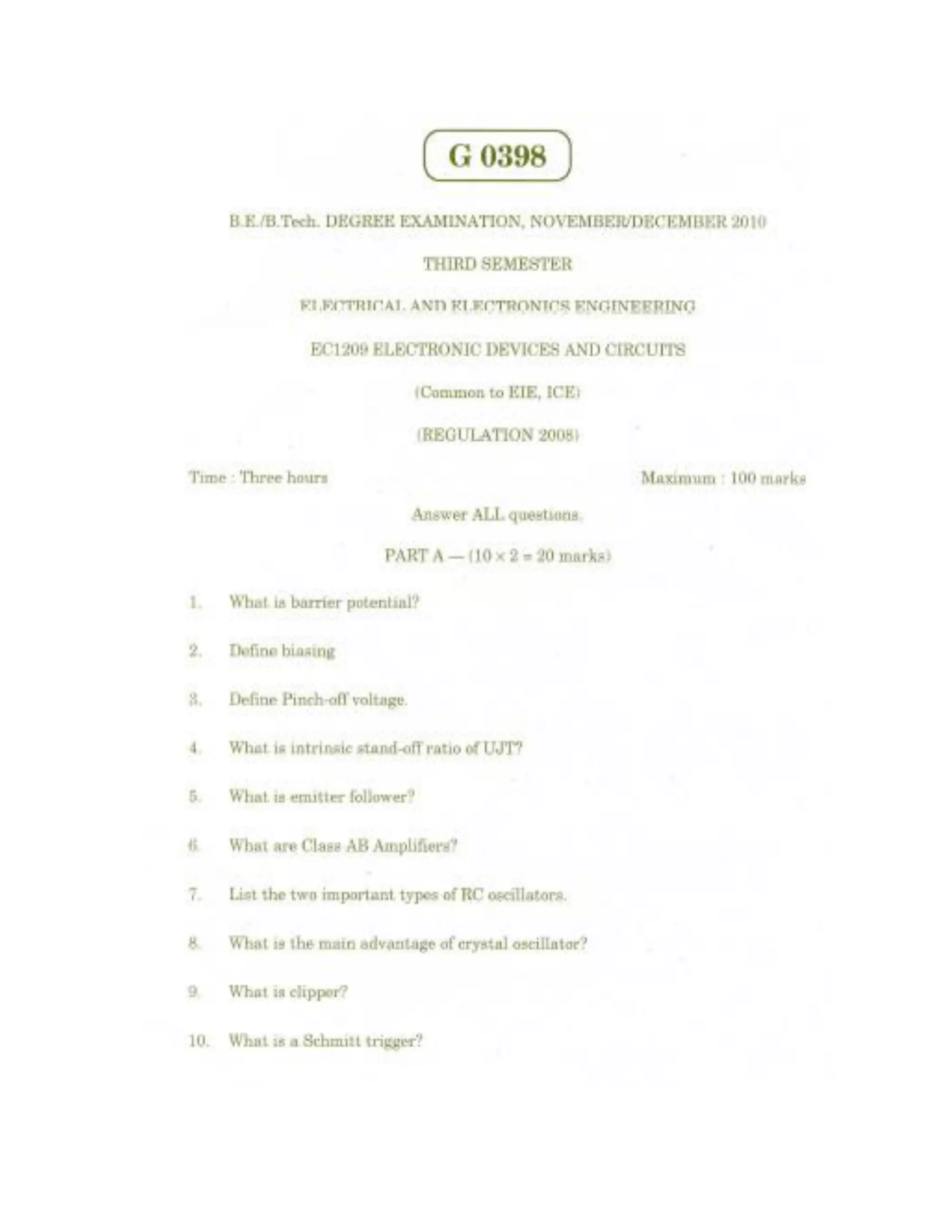 Electron Device Control