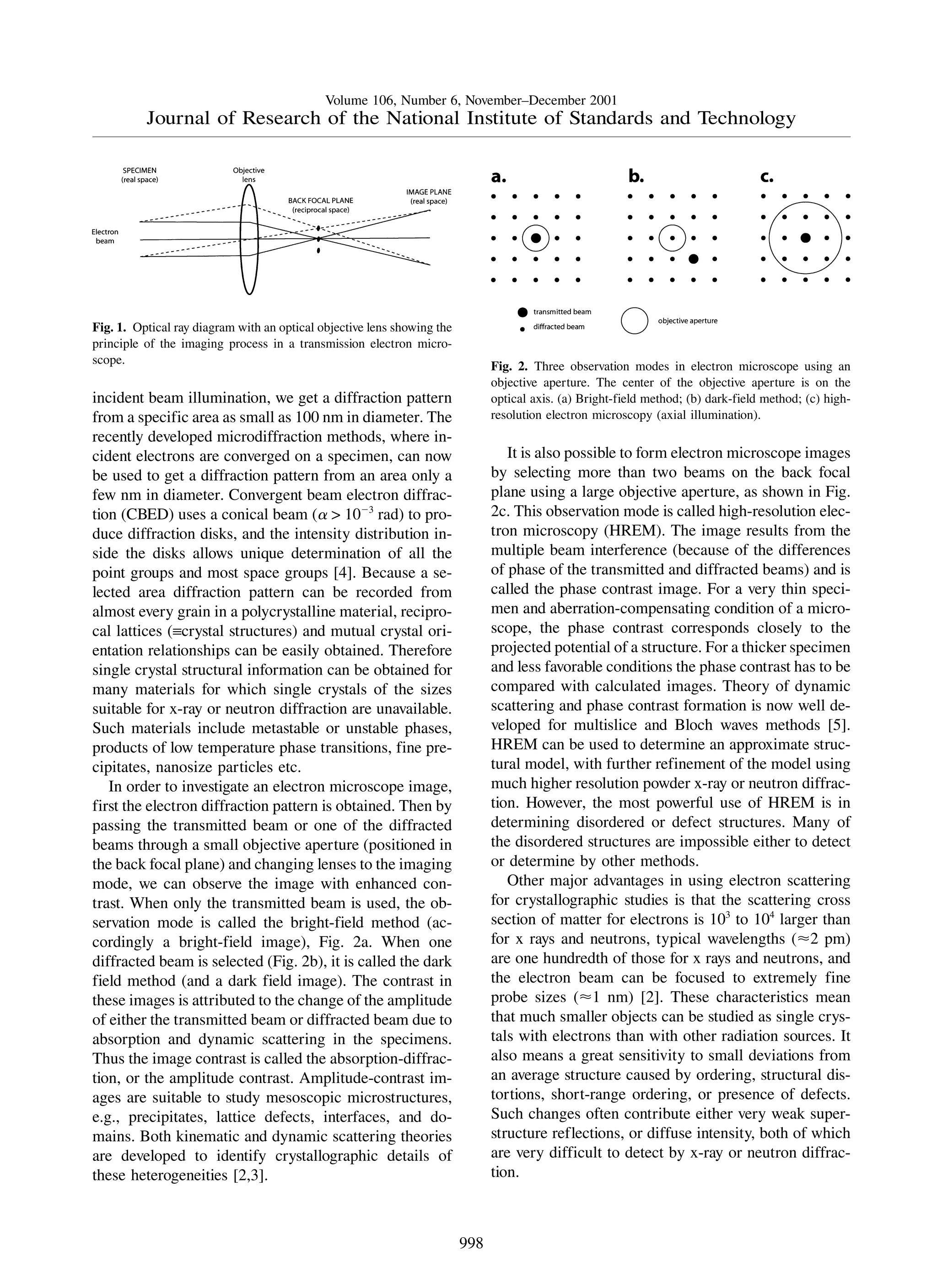 Electron Diffraction Using Transmission Electron Microscopy | PDF