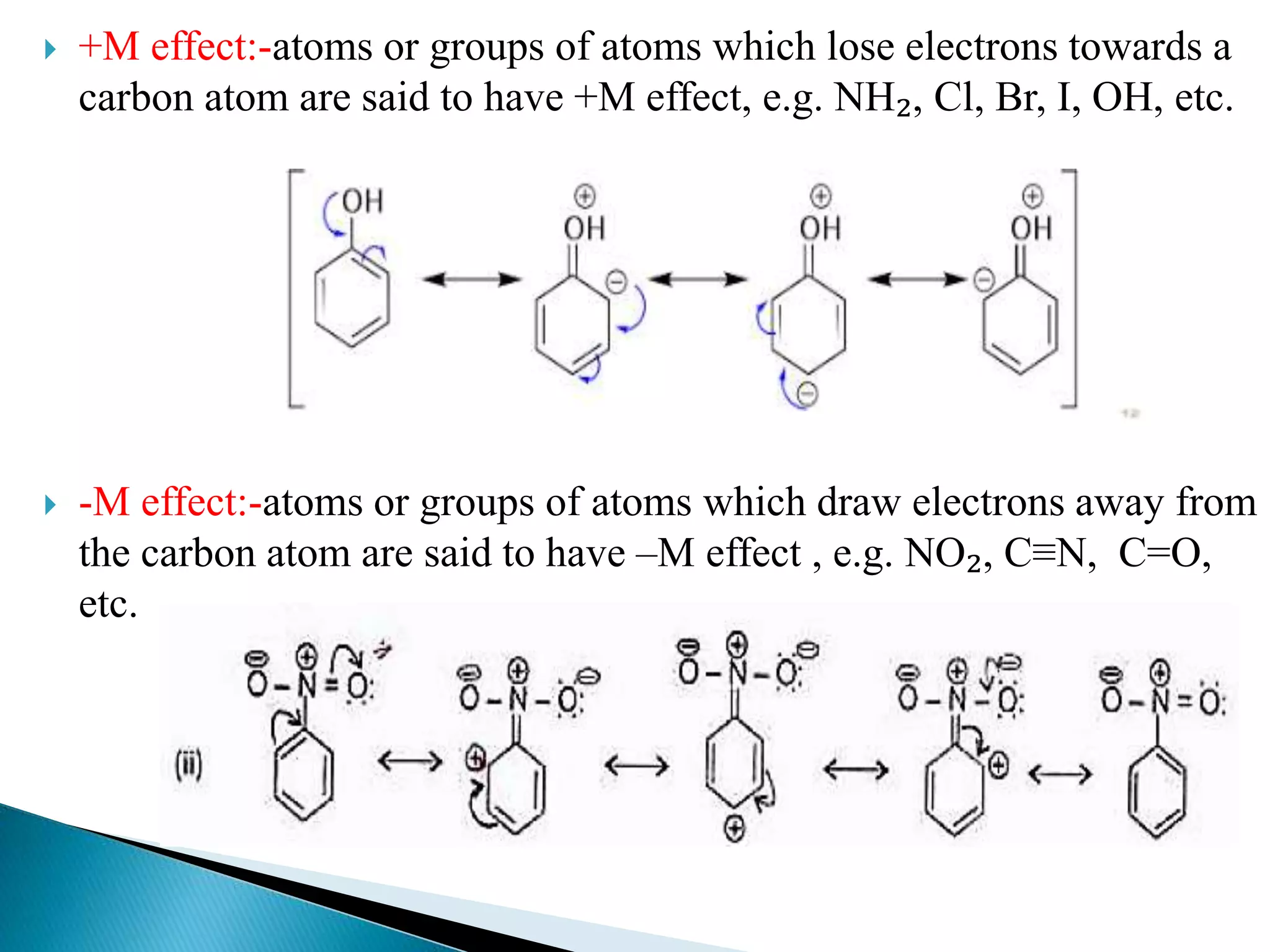 Displacement Effect Example Electron displacement effect | PPTX