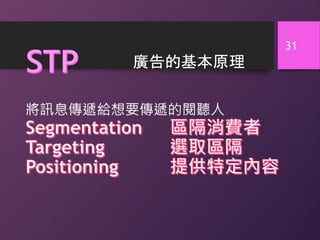 廣告的基本原理
31
 